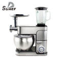 Nova chegada 3 em 1 1300W Mistor de massa de suporte com 6,5L de tigela de pizza de pizza de pizza Bread Stand Mixer Alimentos Processador de alimentos